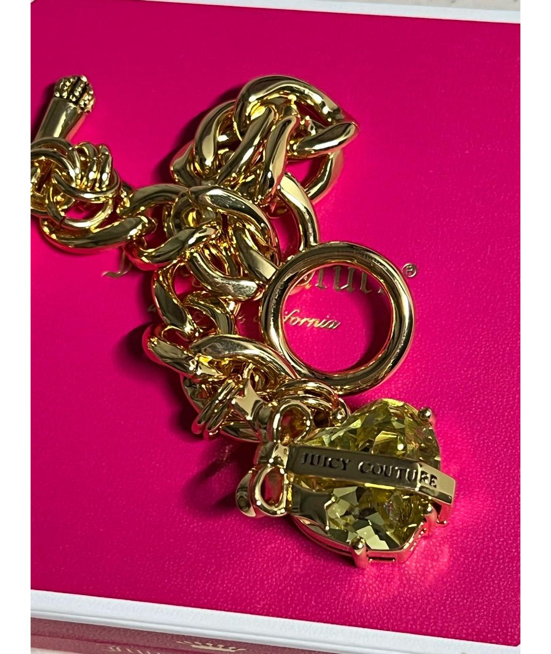 JUICY COUTURE Золотой металлический браслет, фото 3