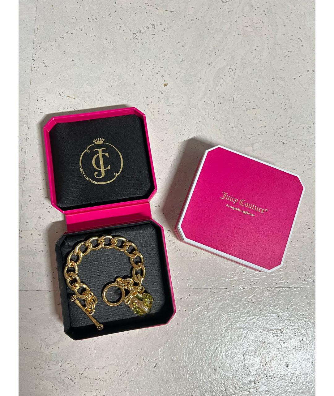 JUICY COUTURE Золотой металлический браслет, фото 2