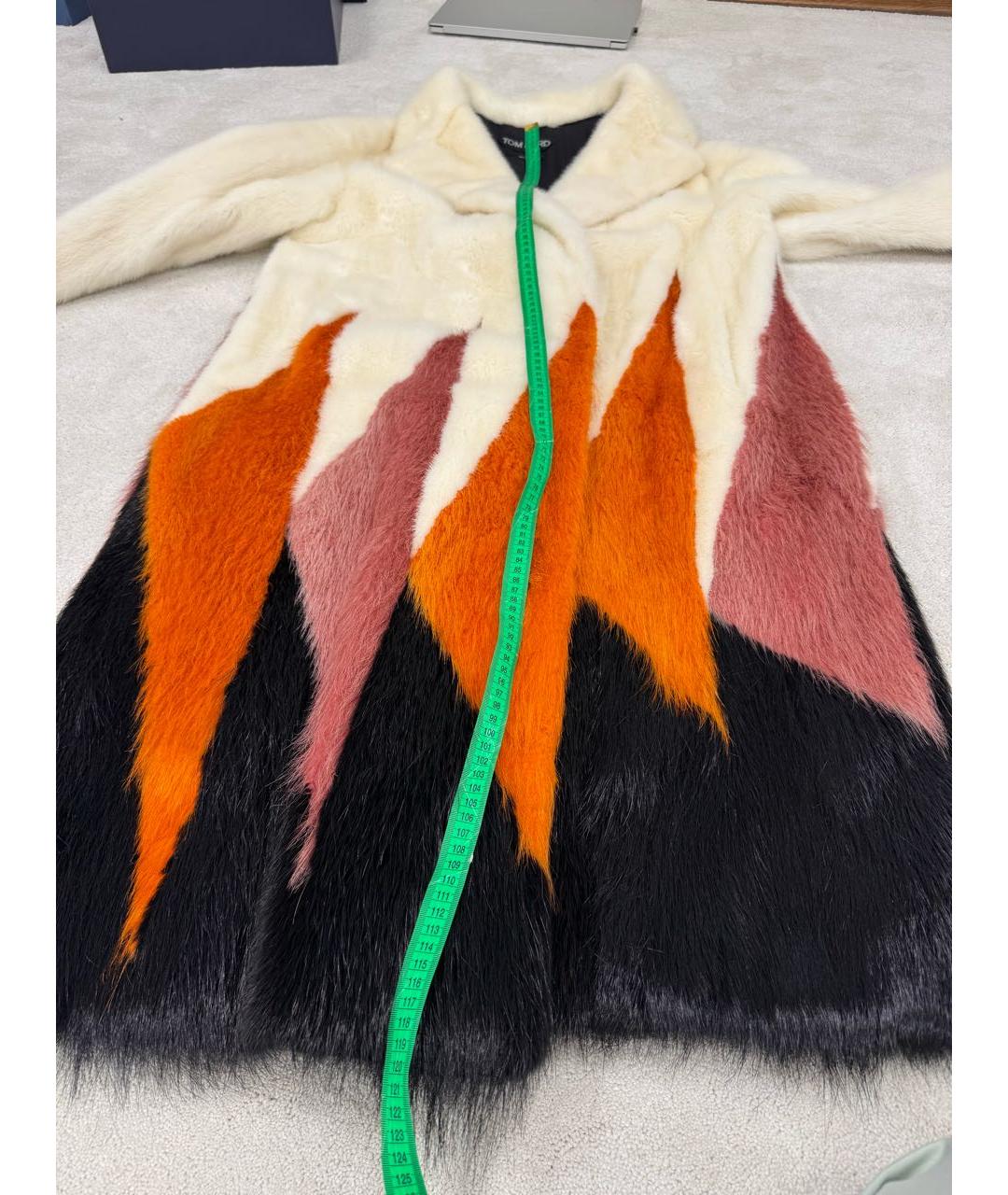 TOM FORD Белая меховая шуба, фото 7