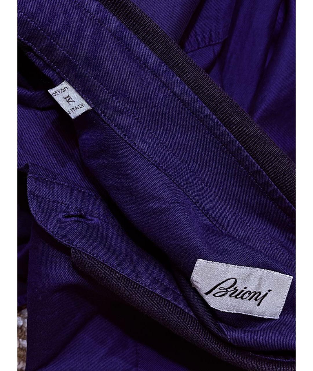 BRIONI Синяя хлопковая классическая рубашка, фото 4