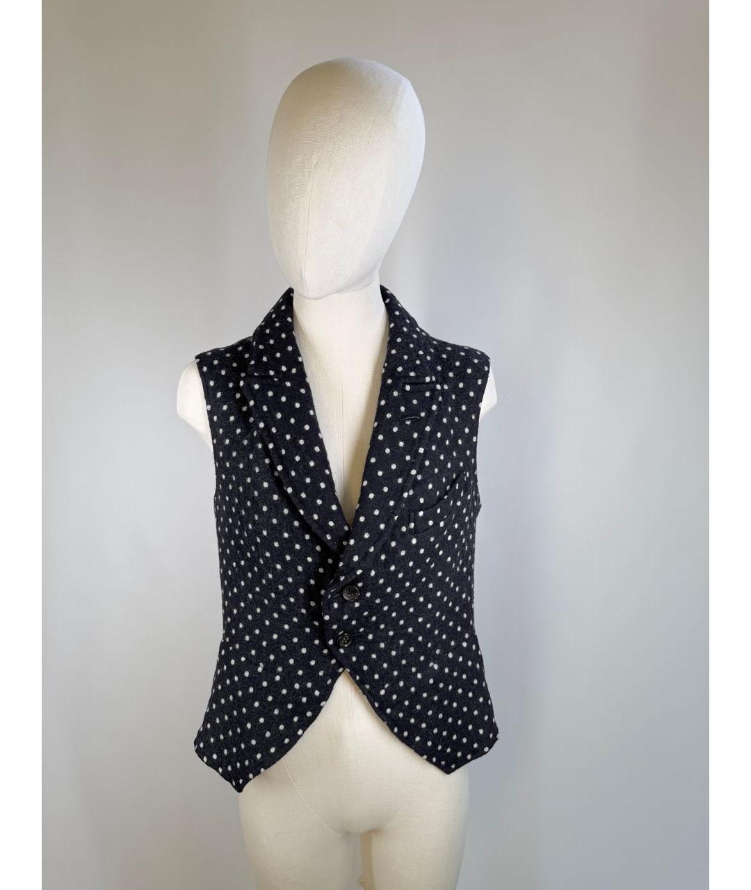 COMME DES GARÇONS Мульти шерстяной жилет, фото 9