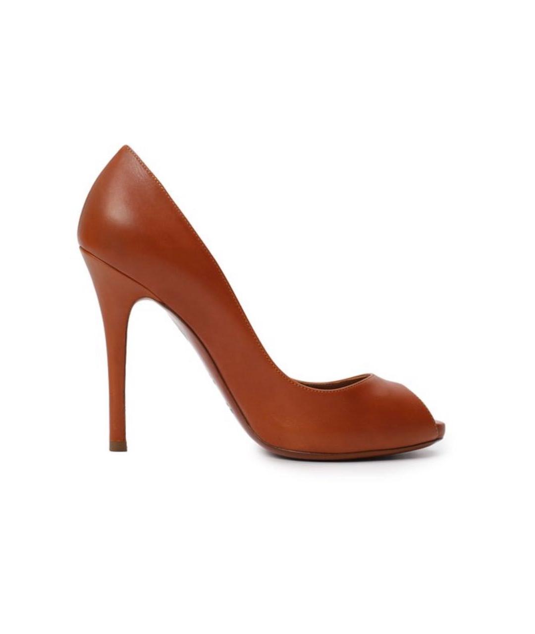 RALPH LAUREN Коричневые кожаные туфли, фото 5