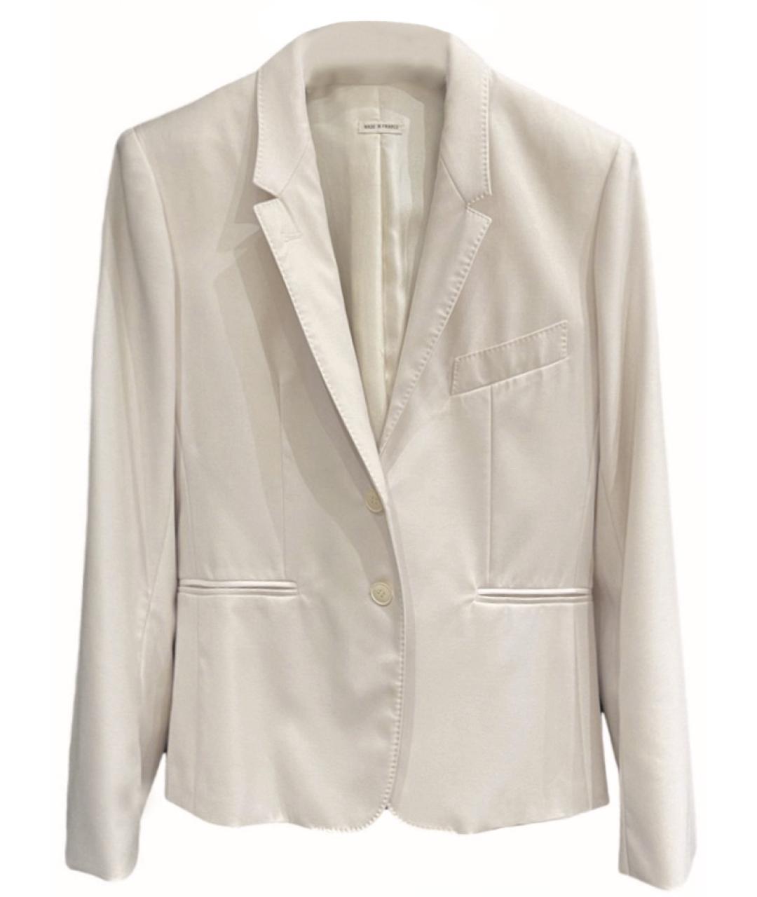 HERMES Белый шерстяной жакет/пиджак, фото 10