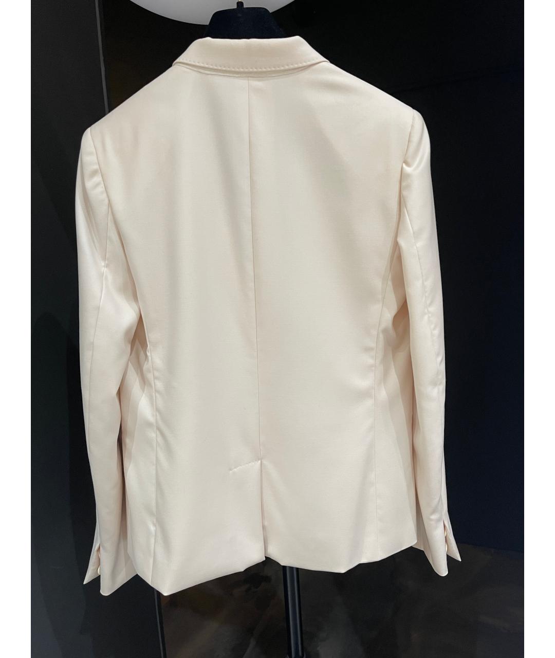 HERMES Белый шерстяной жакет/пиджак, фото 3