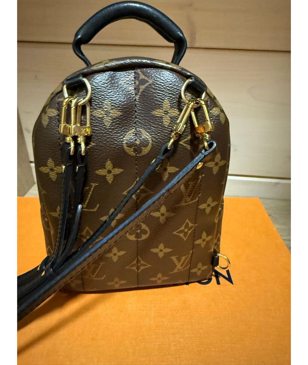 LOUIS VUITTON Коричневый рюкзак, фото 3