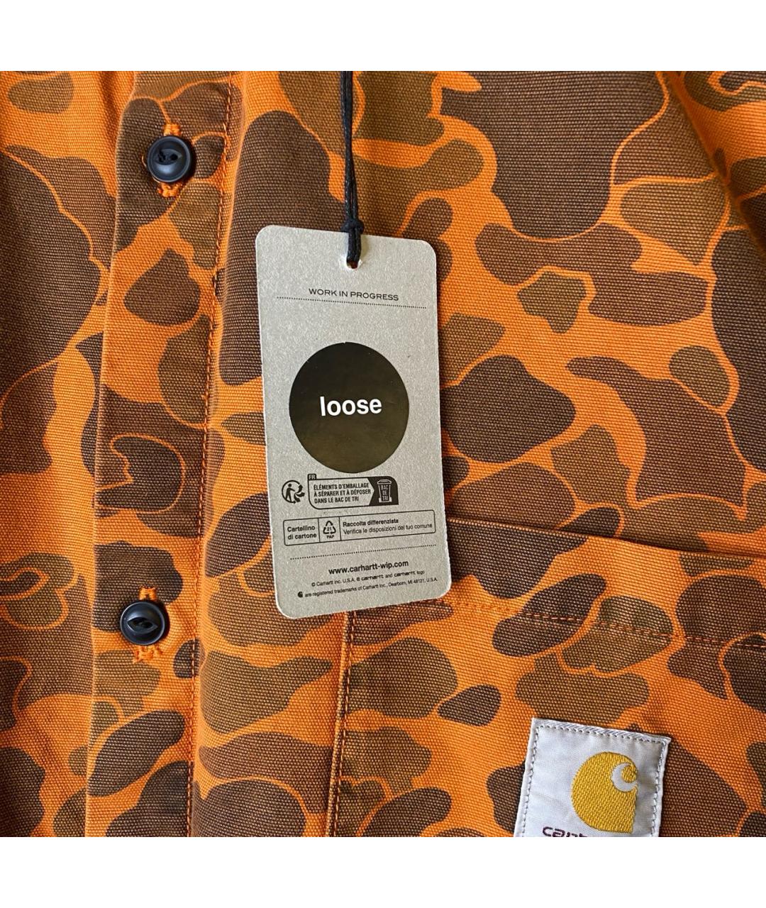 CARHARTT WIP Оранжевая хлопковая куртка, фото 6