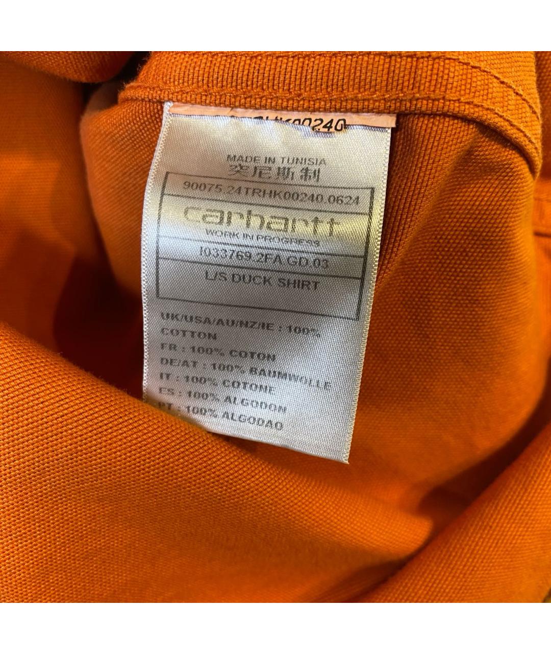 CARHARTT WIP Оранжевая хлопковая куртка, фото 8