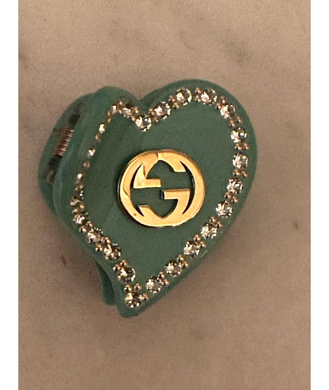 GUCCI Зеленая заколка, фото 6