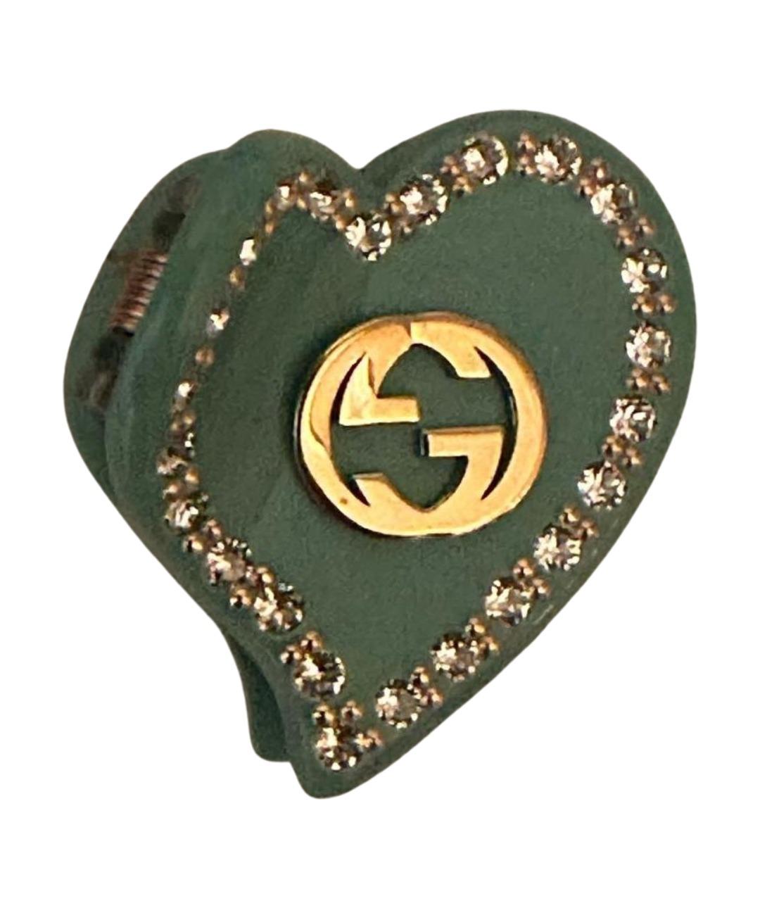 GUCCI Зеленая заколка, фото 1