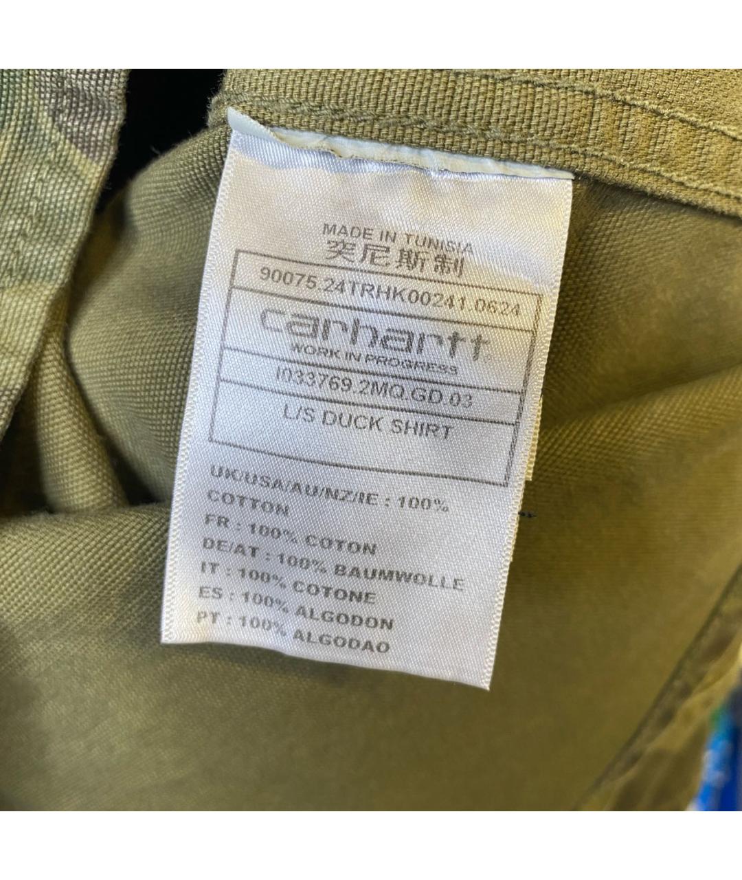 CARHARTT WIP Зеленая хлопковая куртка, фото 7