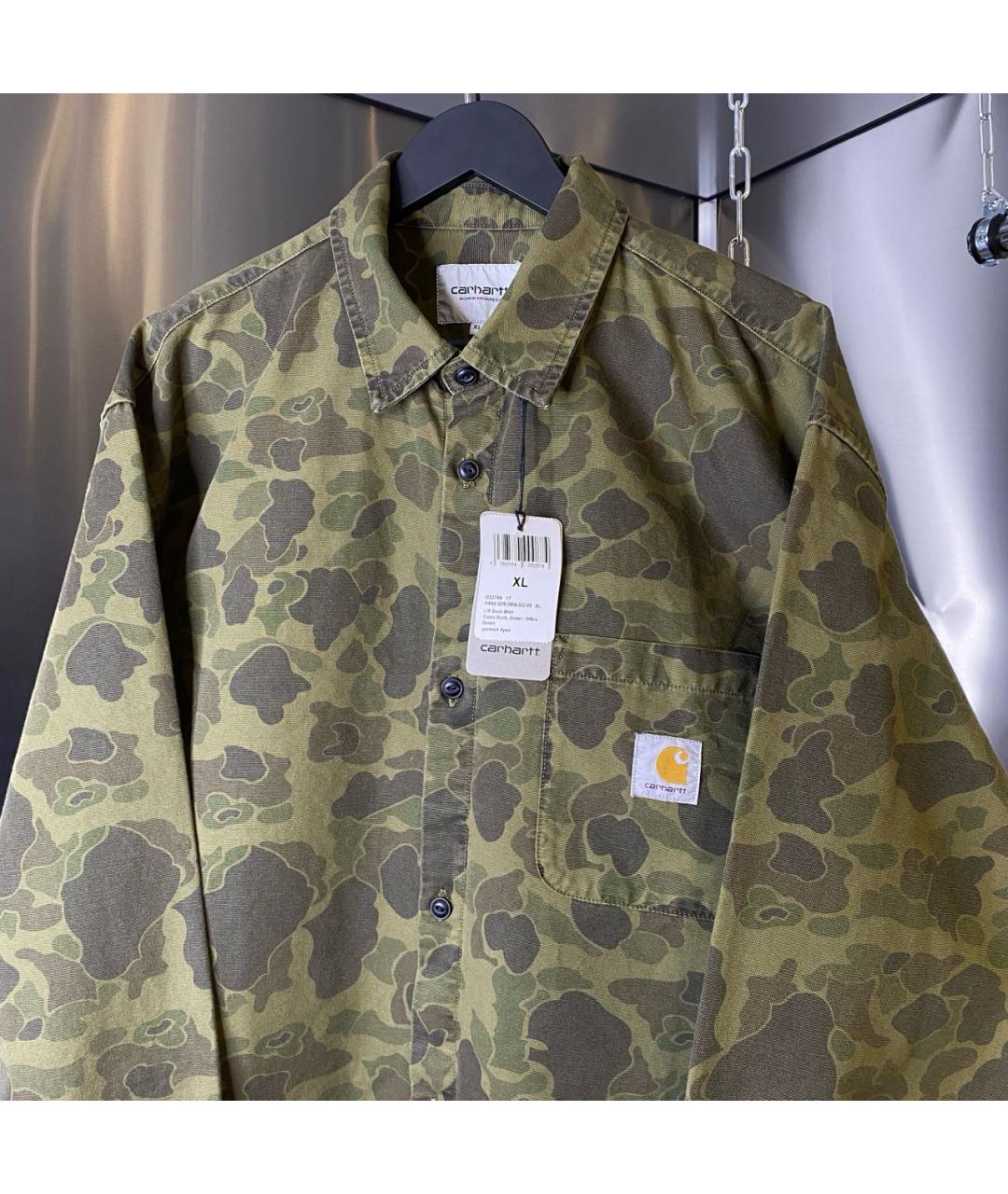 CARHARTT WIP Зеленая хлопковая куртка, фото 8