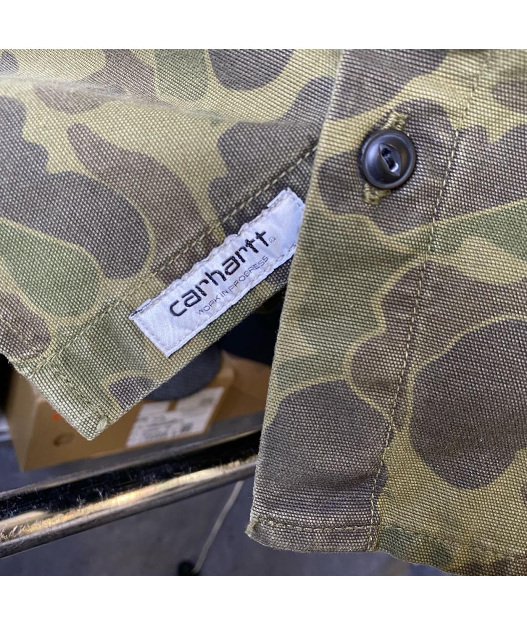 CARHARTT WIP Зеленая хлопковая куртка, фото 5