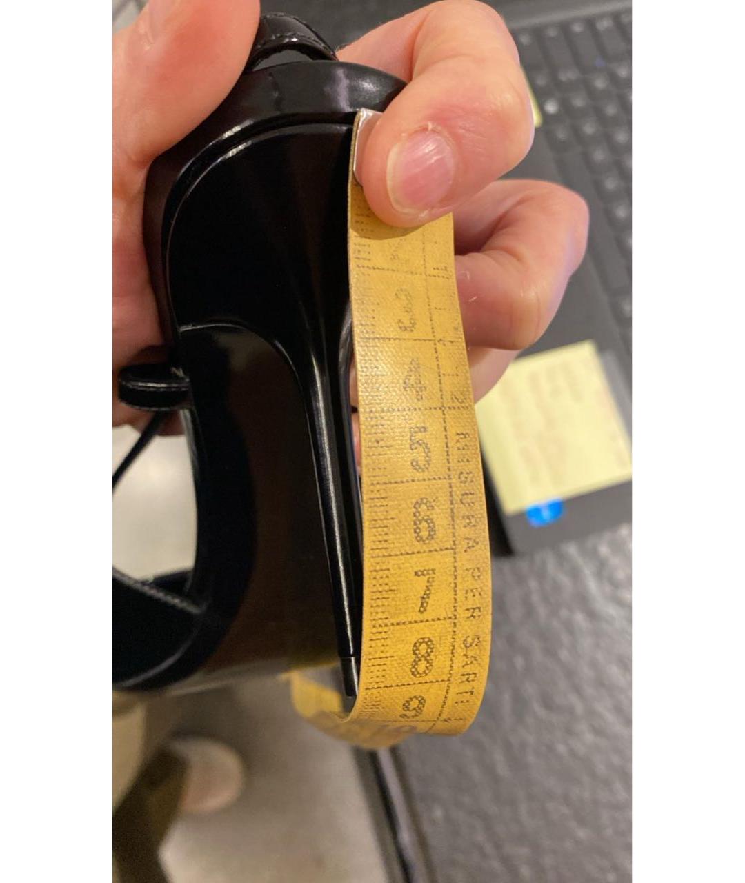 SAINT LAURENT Черные кожаные туфли, фото 6