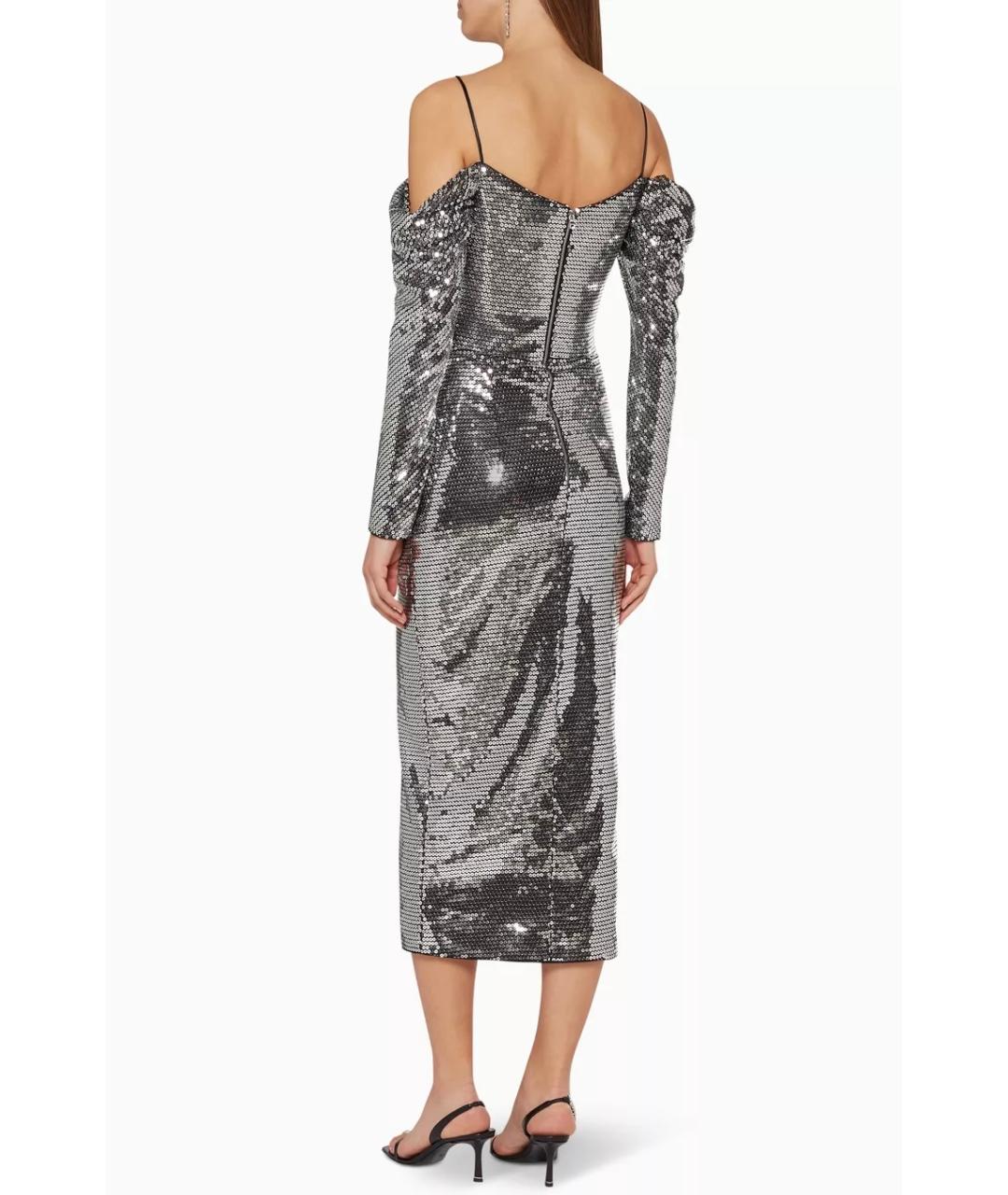 RASARIO Серебряное полиэстеровое коктейльное платье, фото 4