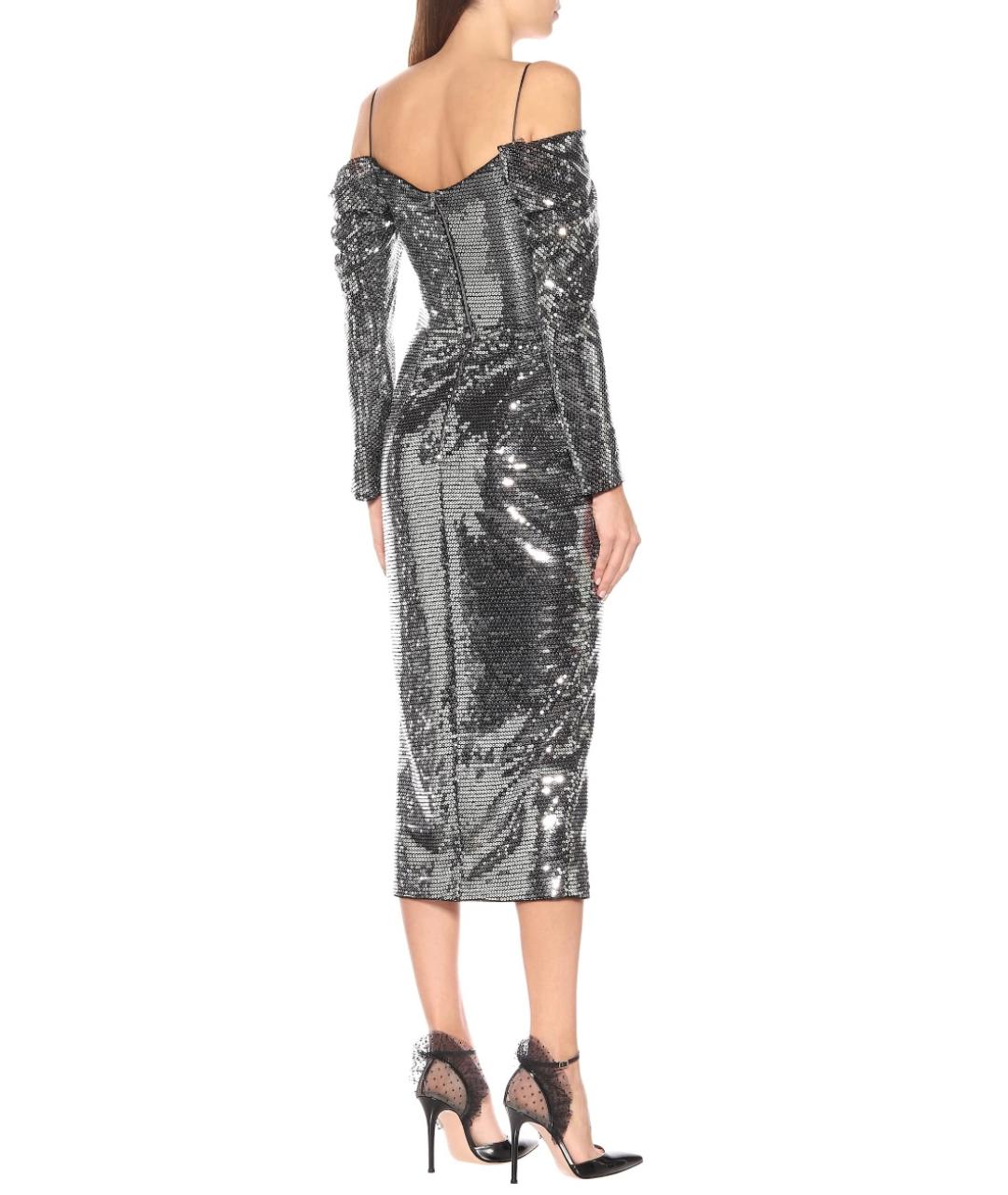 RASARIO Серебряное полиэстеровое коктейльное платье, фото 6