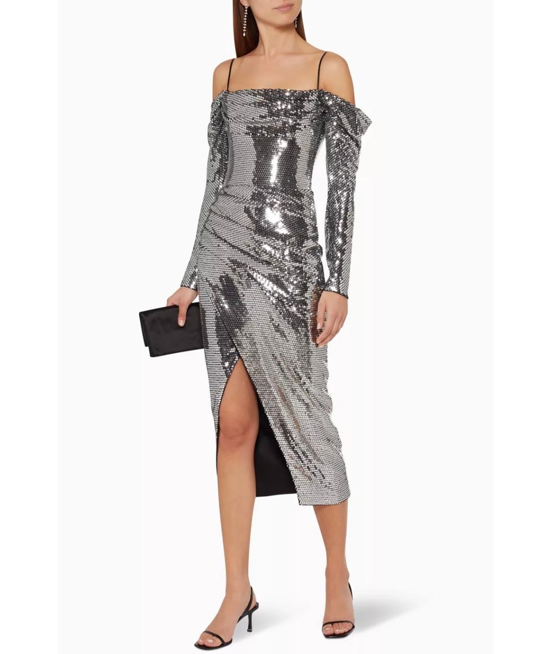 RASARIO Серебряное полиэстеровое коктейльное платье, фото 2