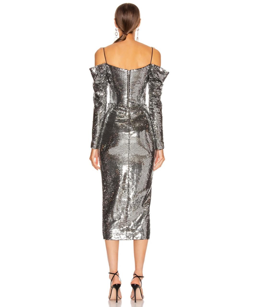 RASARIO Серебряное полиэстеровое коктейльное платье, фото 9