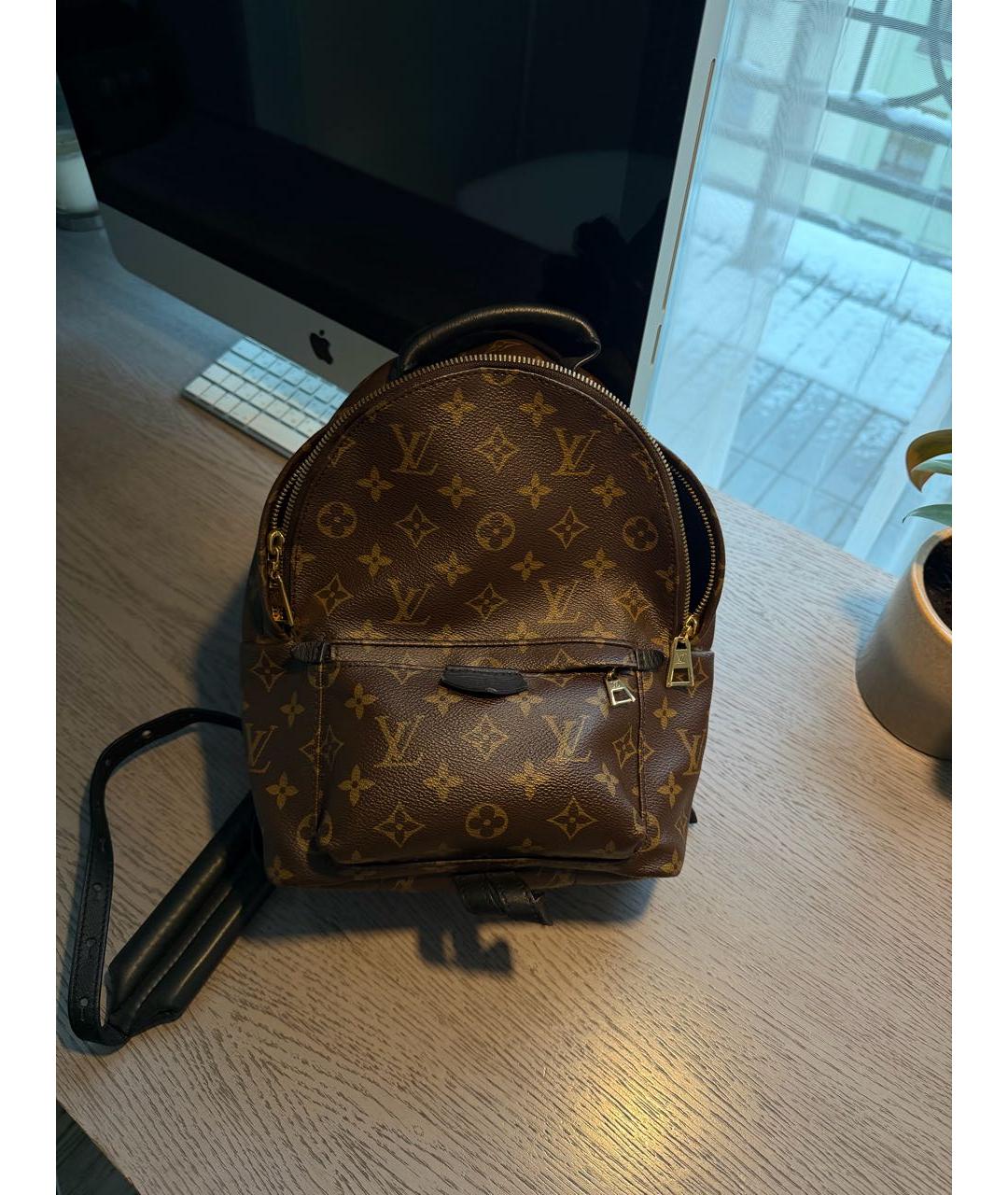 LOUIS VUITTON Коричневый рюкзак, фото 8