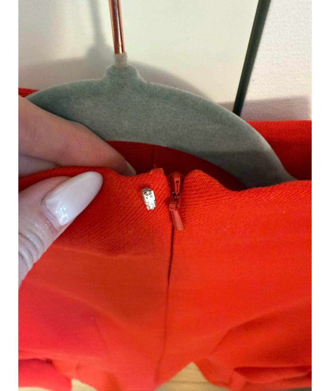 SPORTMAX Красное полиэстеровое коктейльное платье, фото 3