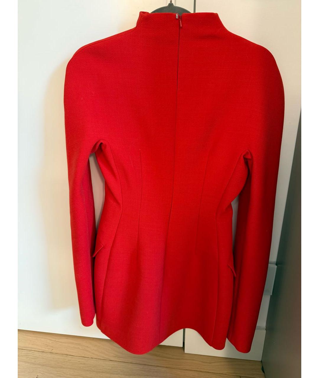 SPORTMAX Красное полиэстеровое коктейльное платье, фото 2