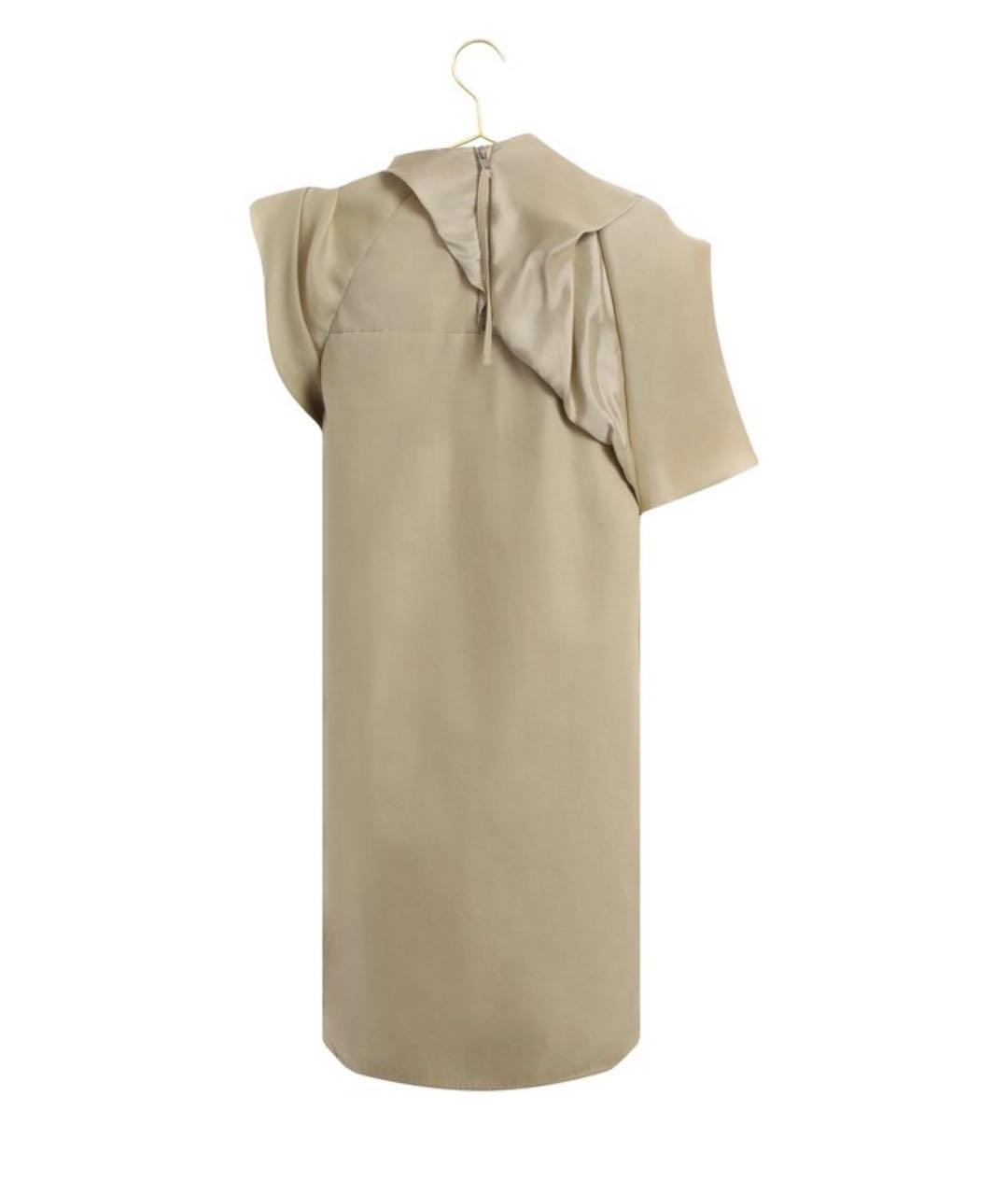 RICK OWENS Бежевое шелковое коктейльное платье, фото 3