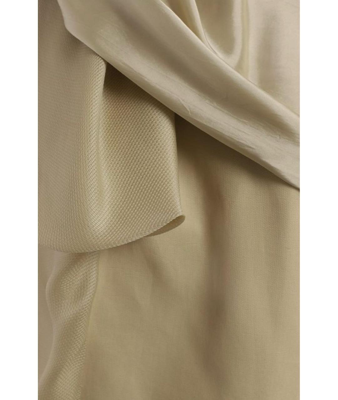 RICK OWENS Бежевое шелковое коктейльное платье, фото 4