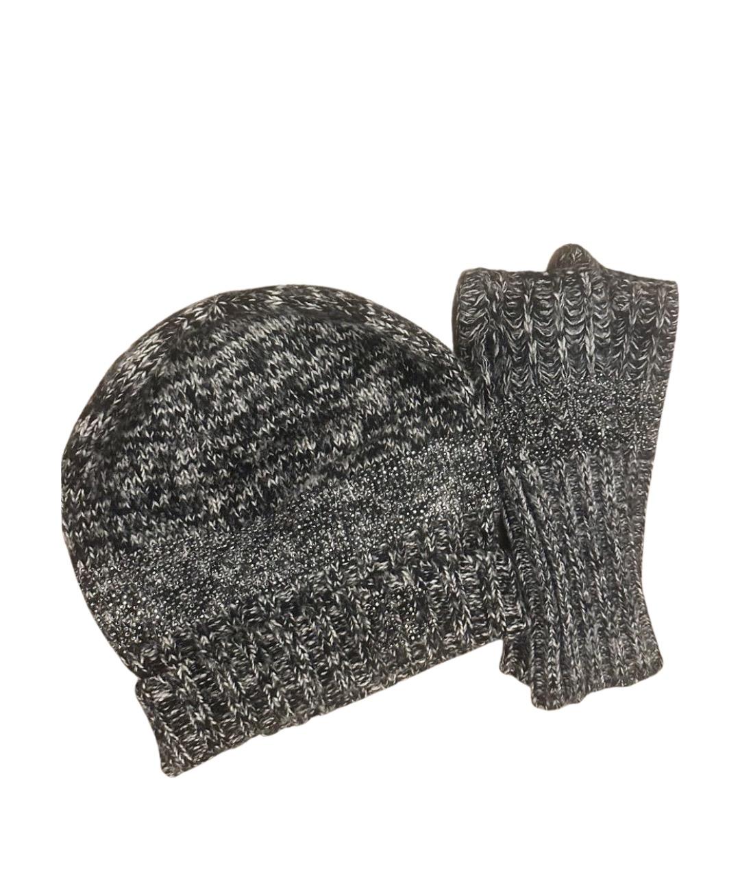 CHANEL Антрацитовая кашемировая шапка, фото 1