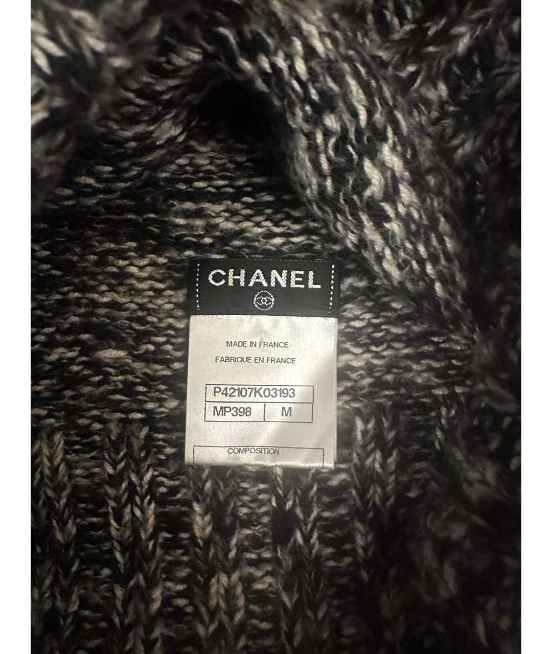 CHANEL Антрацитовая кашемировая шапка, фото 4