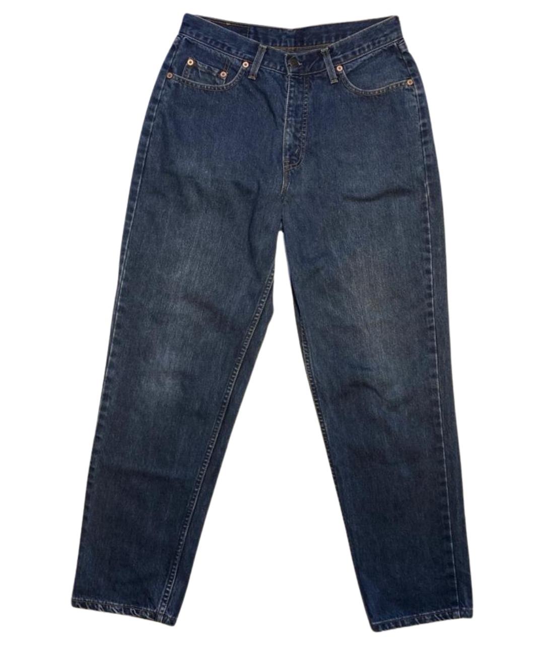 LEVI'S Темно-синие хлопковые прямые джинсы, фото 1