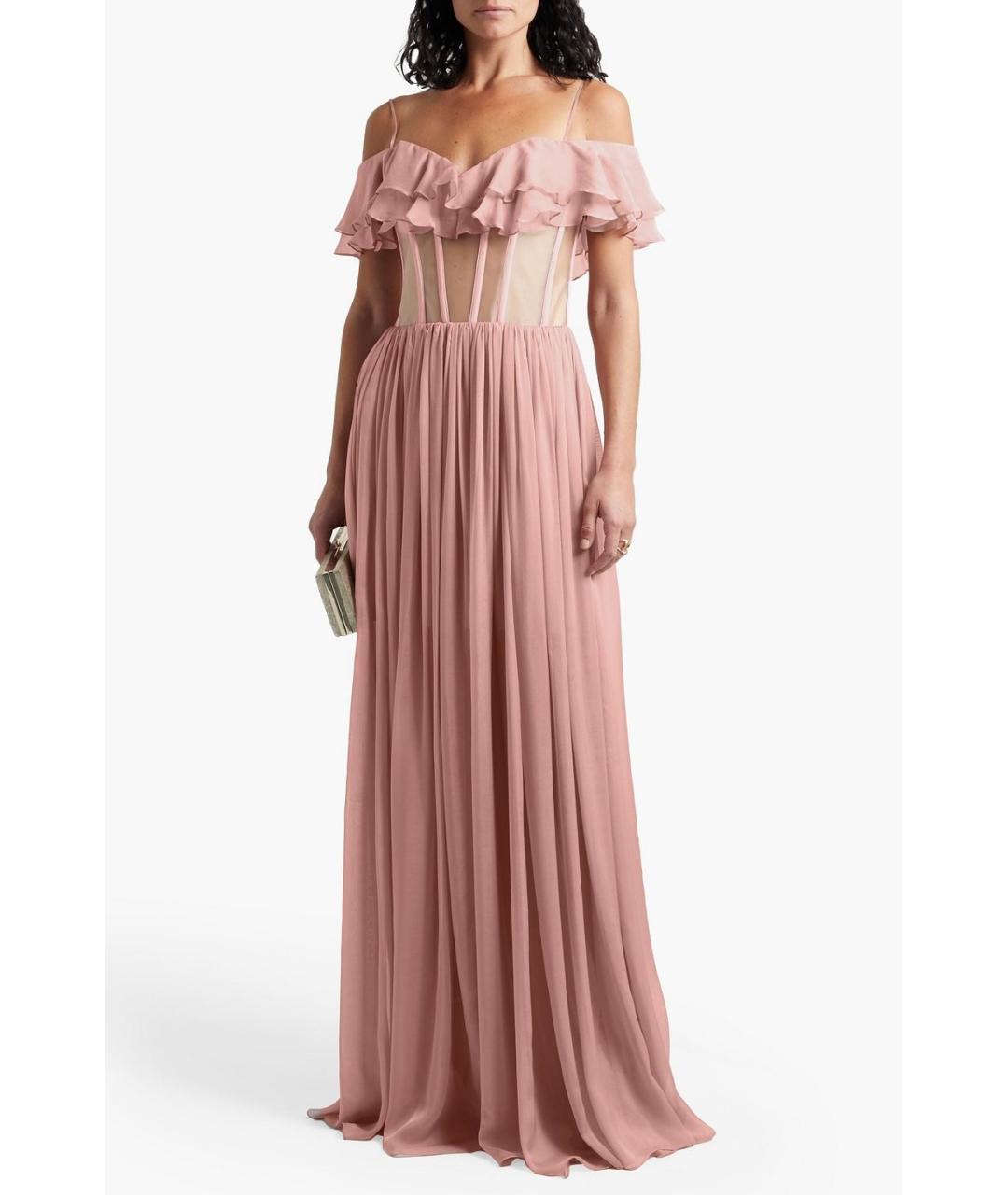 RASARIO Розовое шифоновое коктейльное платье, фото 5