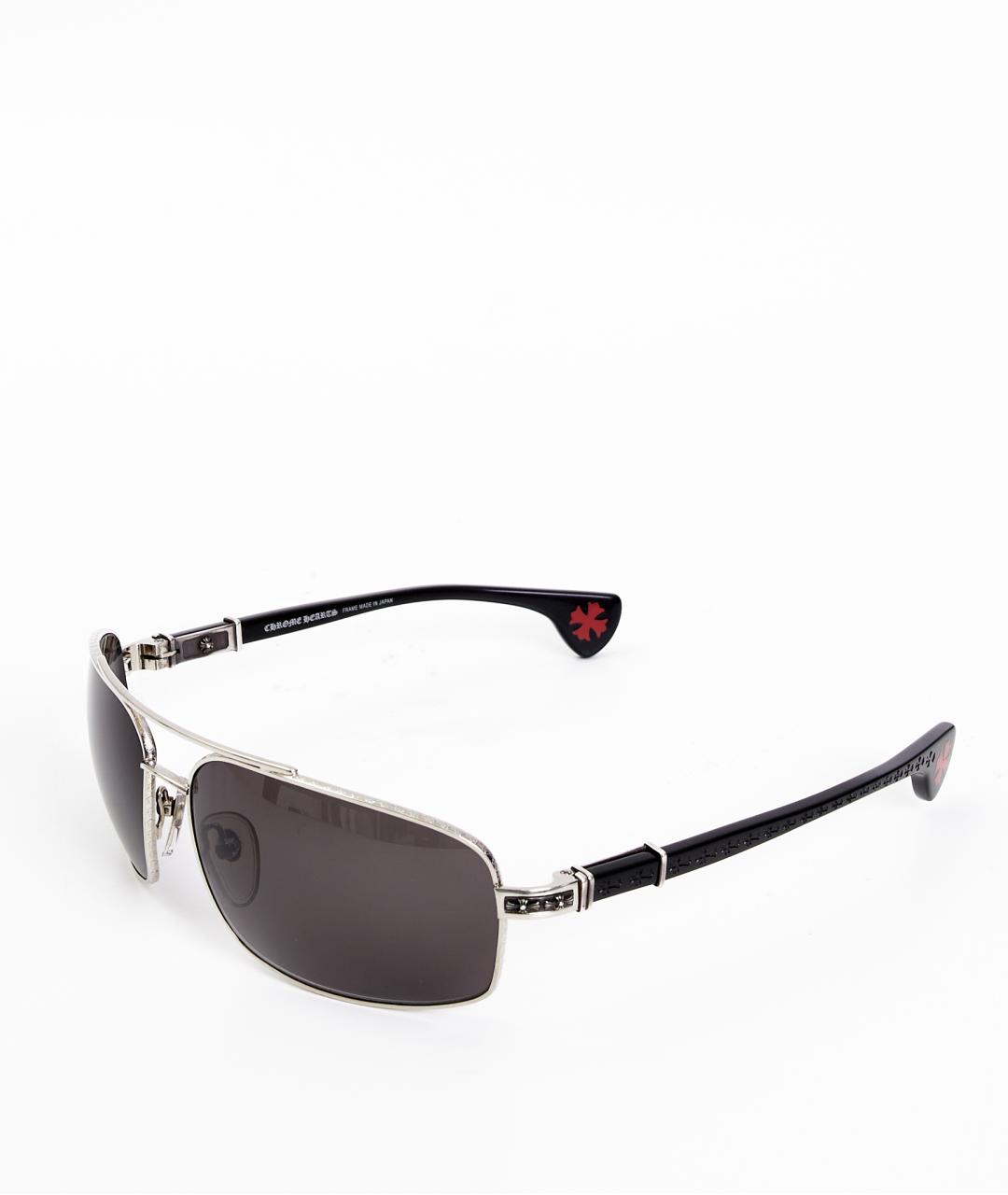 CHROME HEARTS Черные пластиковые солнцезащитные очки, фото 2