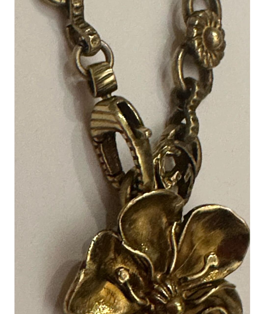 GUCCI Золотое металлическое колье, фото 3