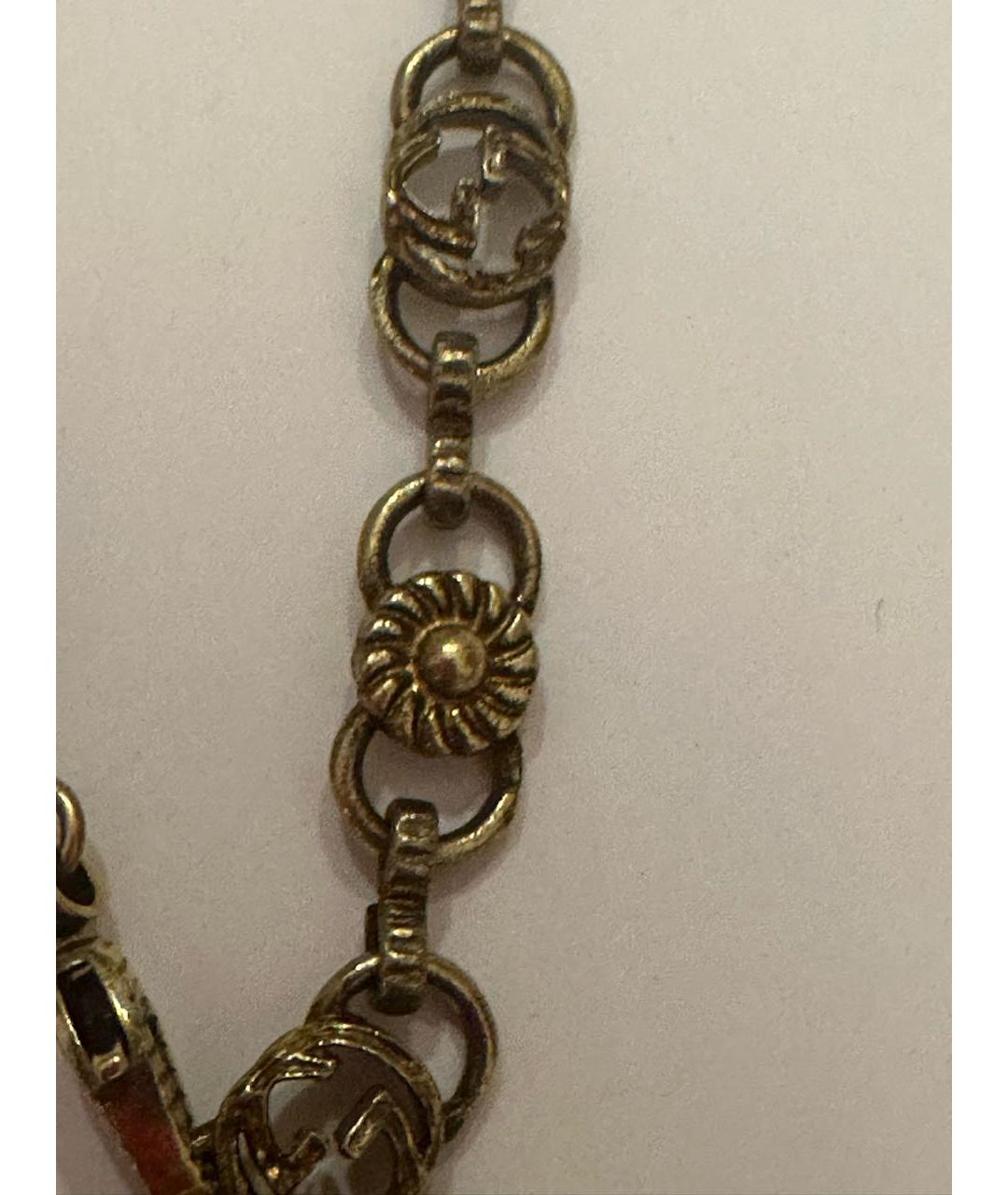 GUCCI Золотое металлическое колье, фото 5