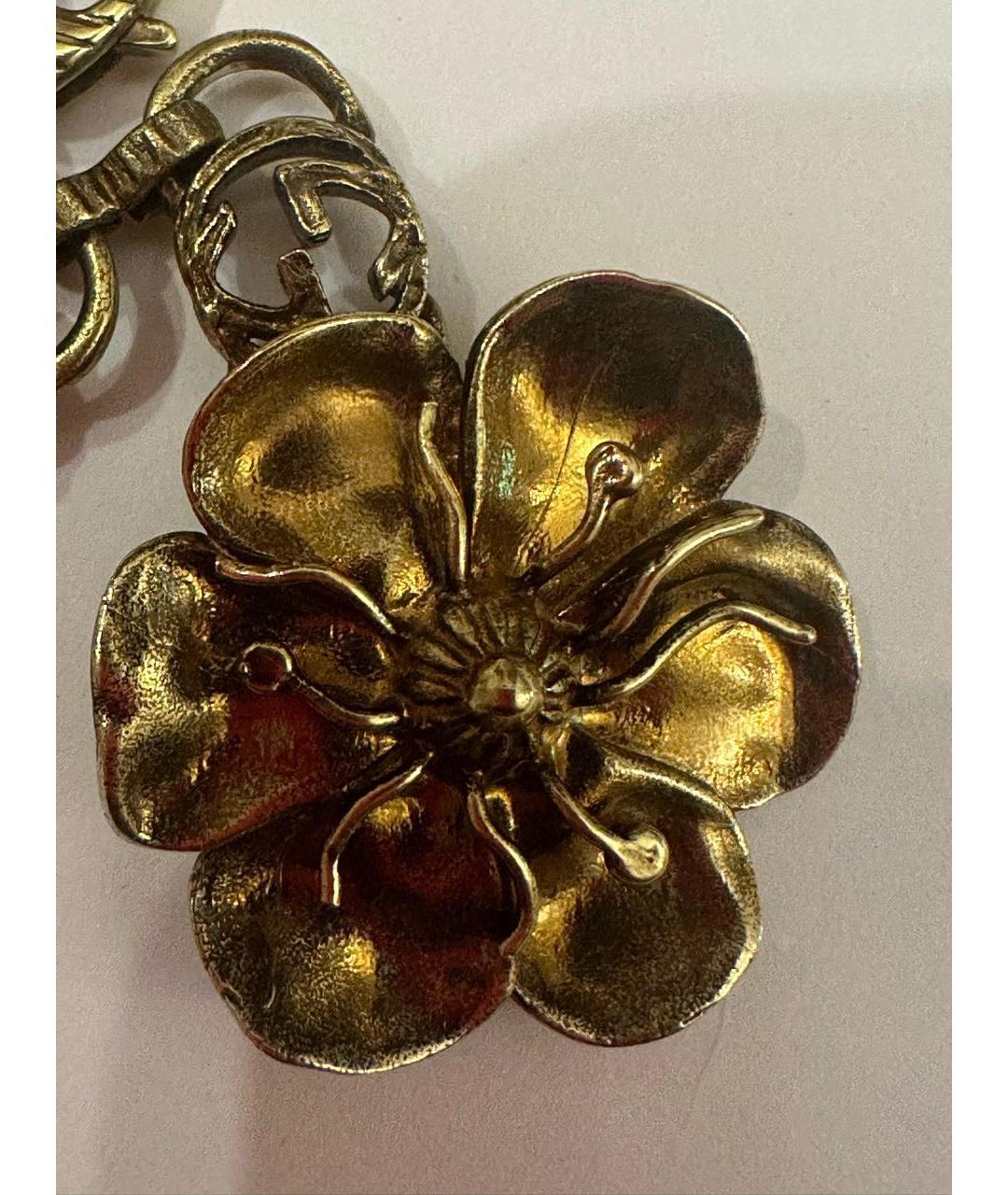 GUCCI Золотое металлическое колье, фото 2