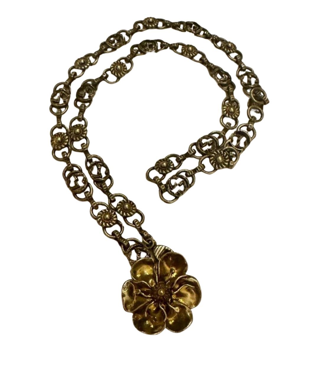 GUCCI Золотое металлическое колье, фото 1