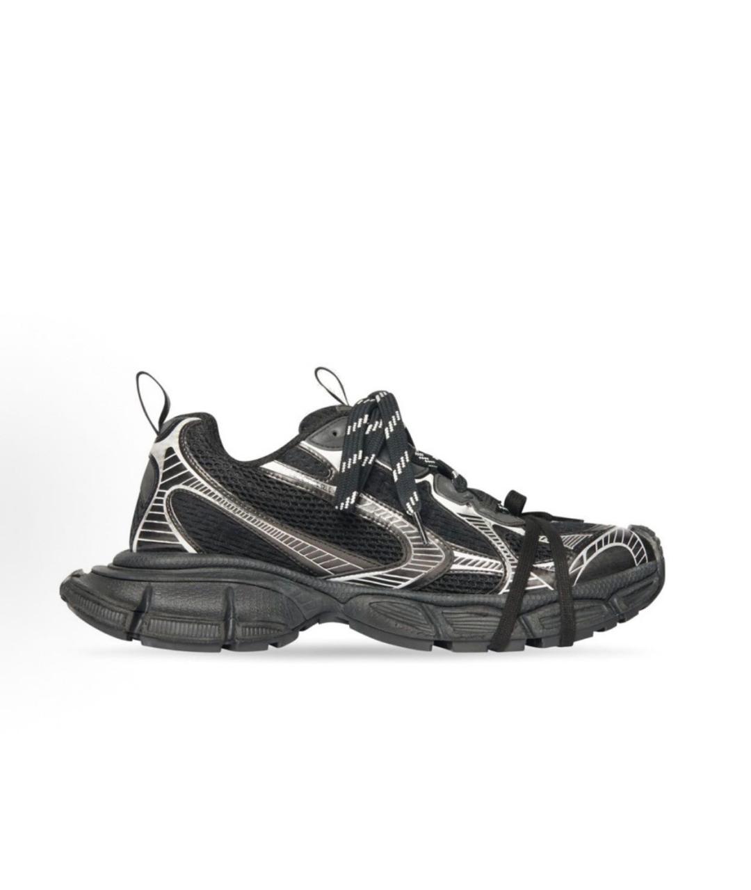 BALENCIAGA Черные текстильные низкие кроссовки / кеды, фото 7