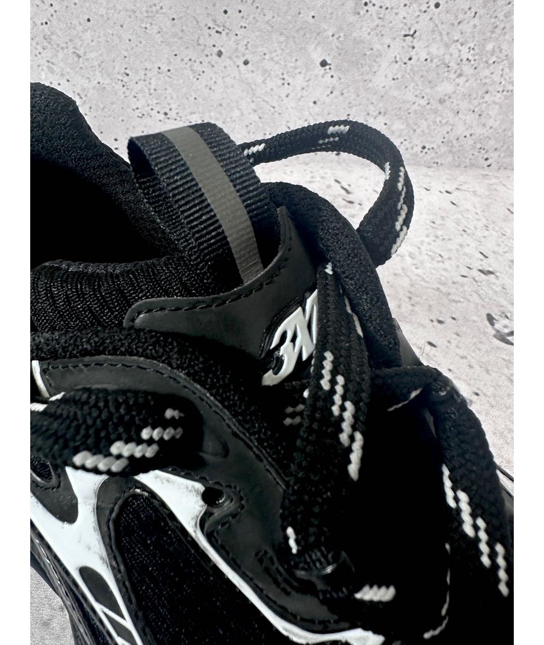 BALENCIAGA Черные текстильные низкие кроссовки / кеды, фото 5