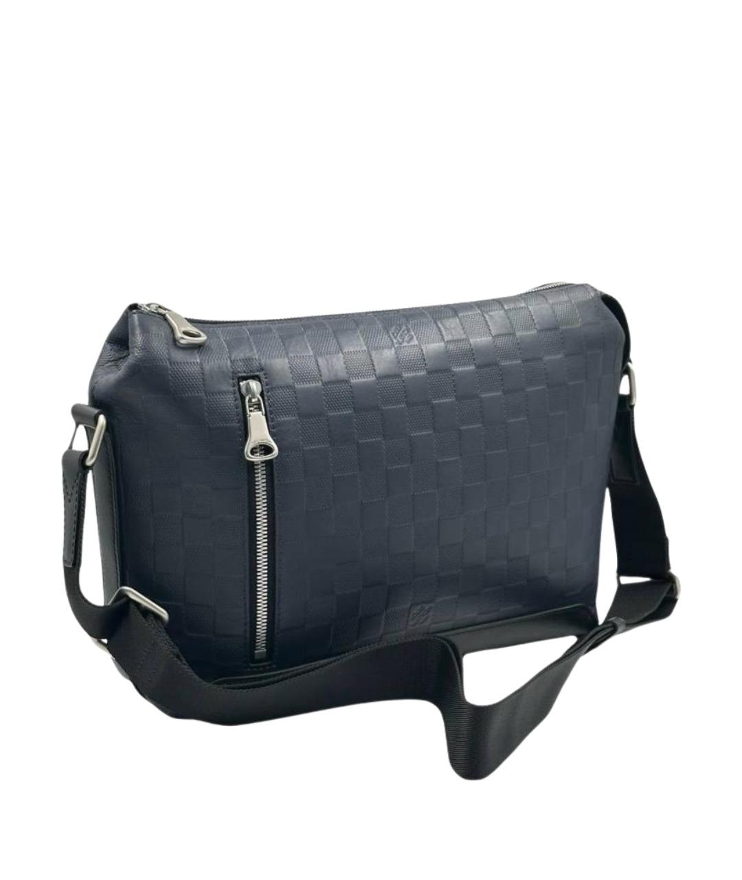 LOUIS VUITTON Черная кожаная сумка на плечо, фото 1