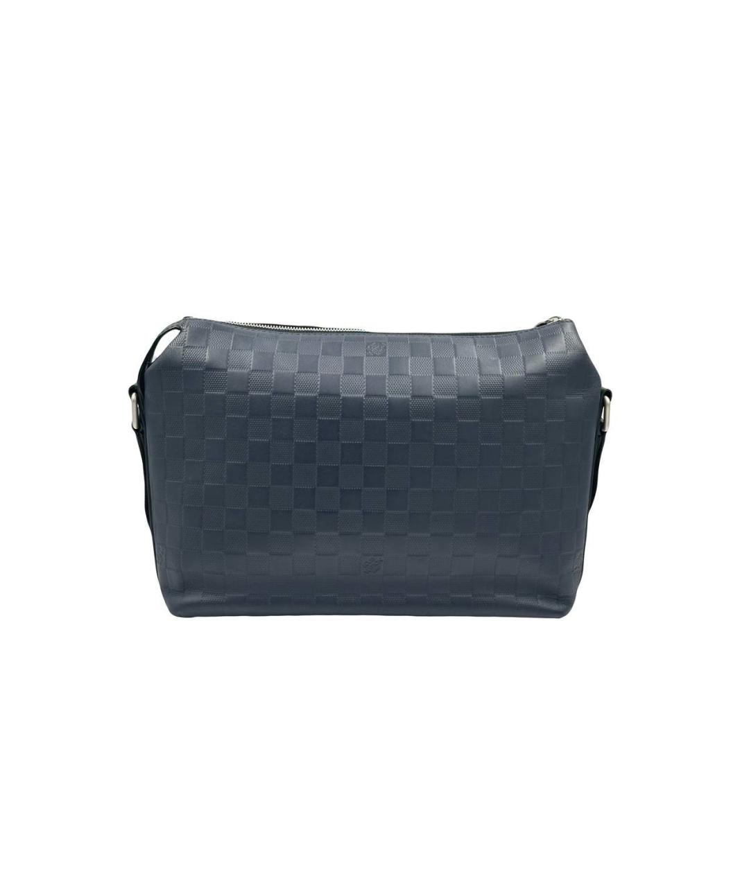 LOUIS VUITTON Черная кожаная сумка на плечо, фото 3