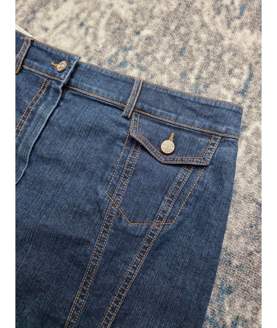 BOGNER Синие хлопко-эластановые шорты, фото 3