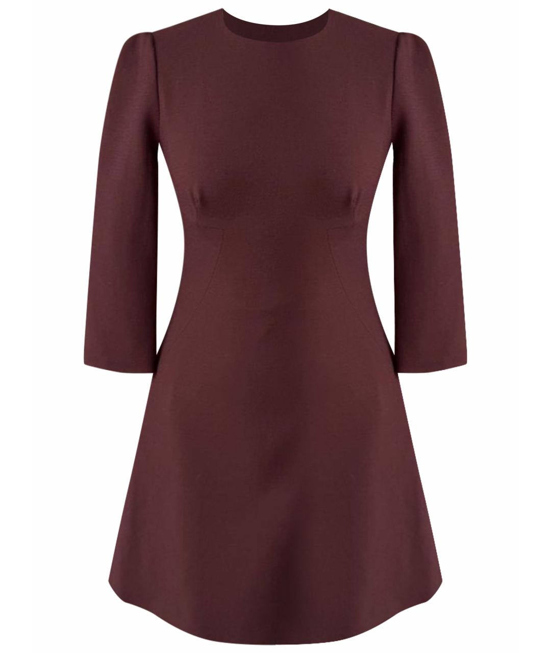 DOLCE&GABBANA Бордовое платье, фото 1