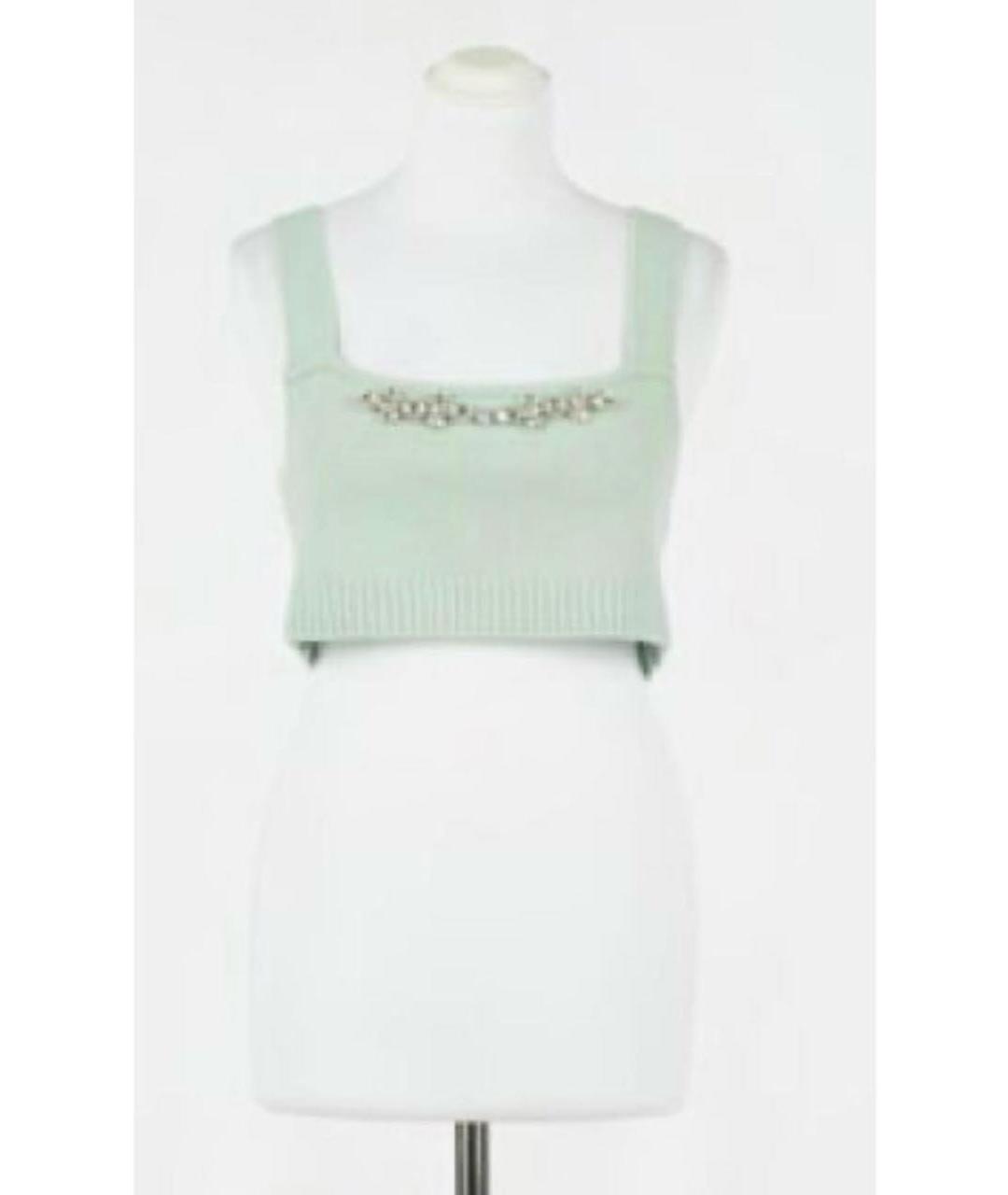 TWIN-SET Зеленый хлопковый костюм с юбками, фото 3