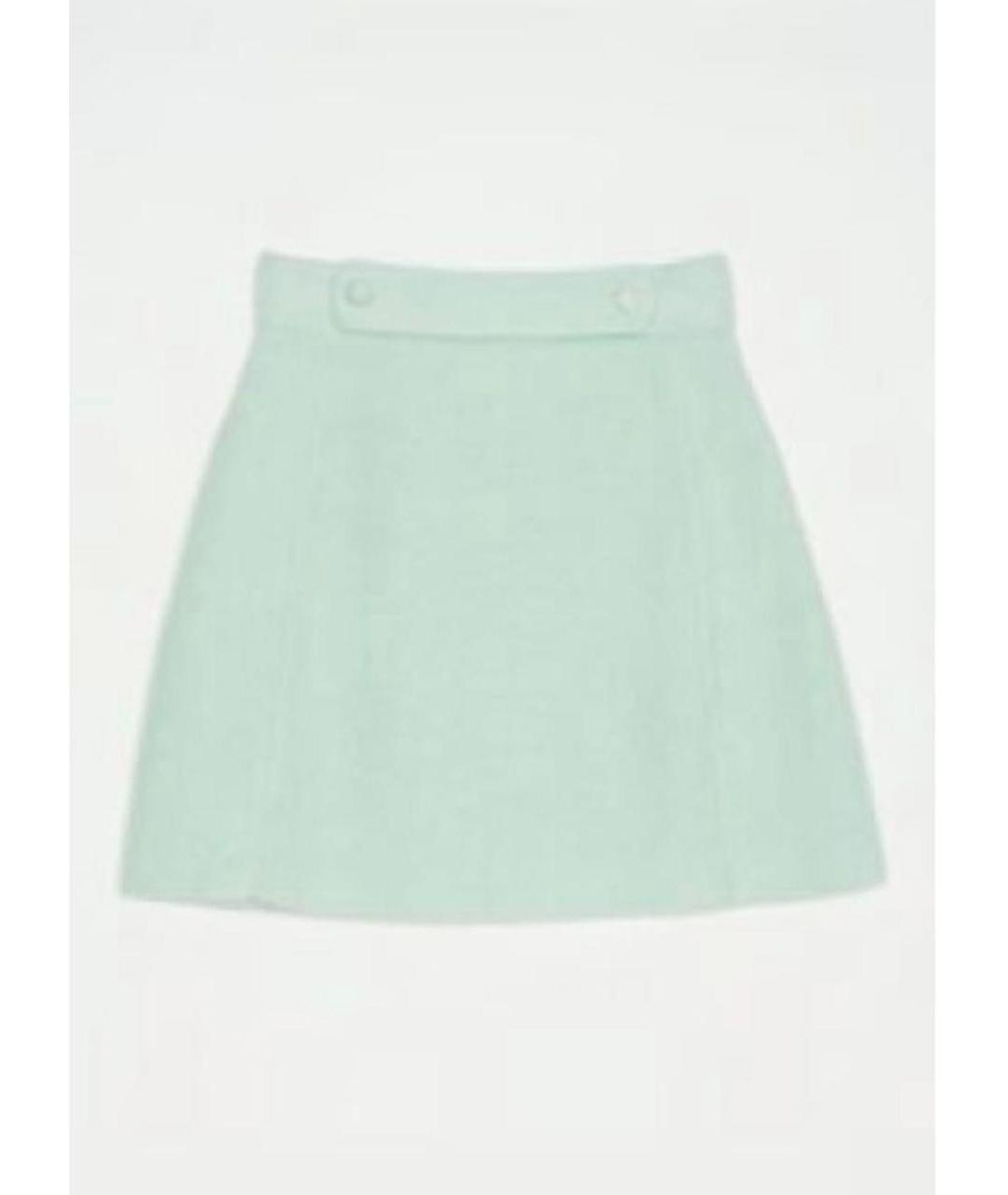 TWIN-SET Зеленый хлопковый костюм с юбками, фото 4