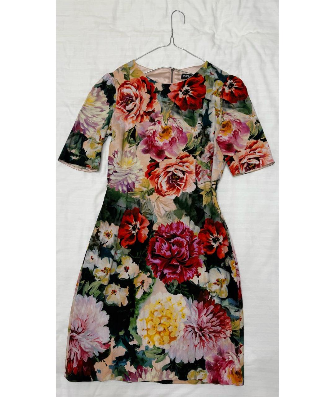 DOLCE&GABBANA Мульти вискозное платье, фото 9