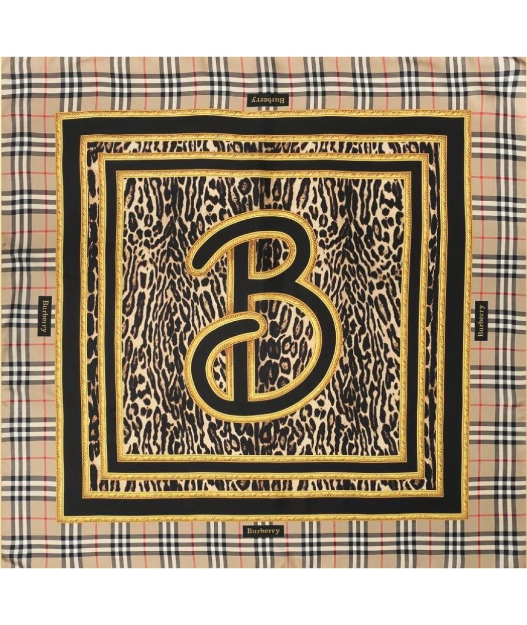 BURBERRY Мульти шелковый платок, фото 1