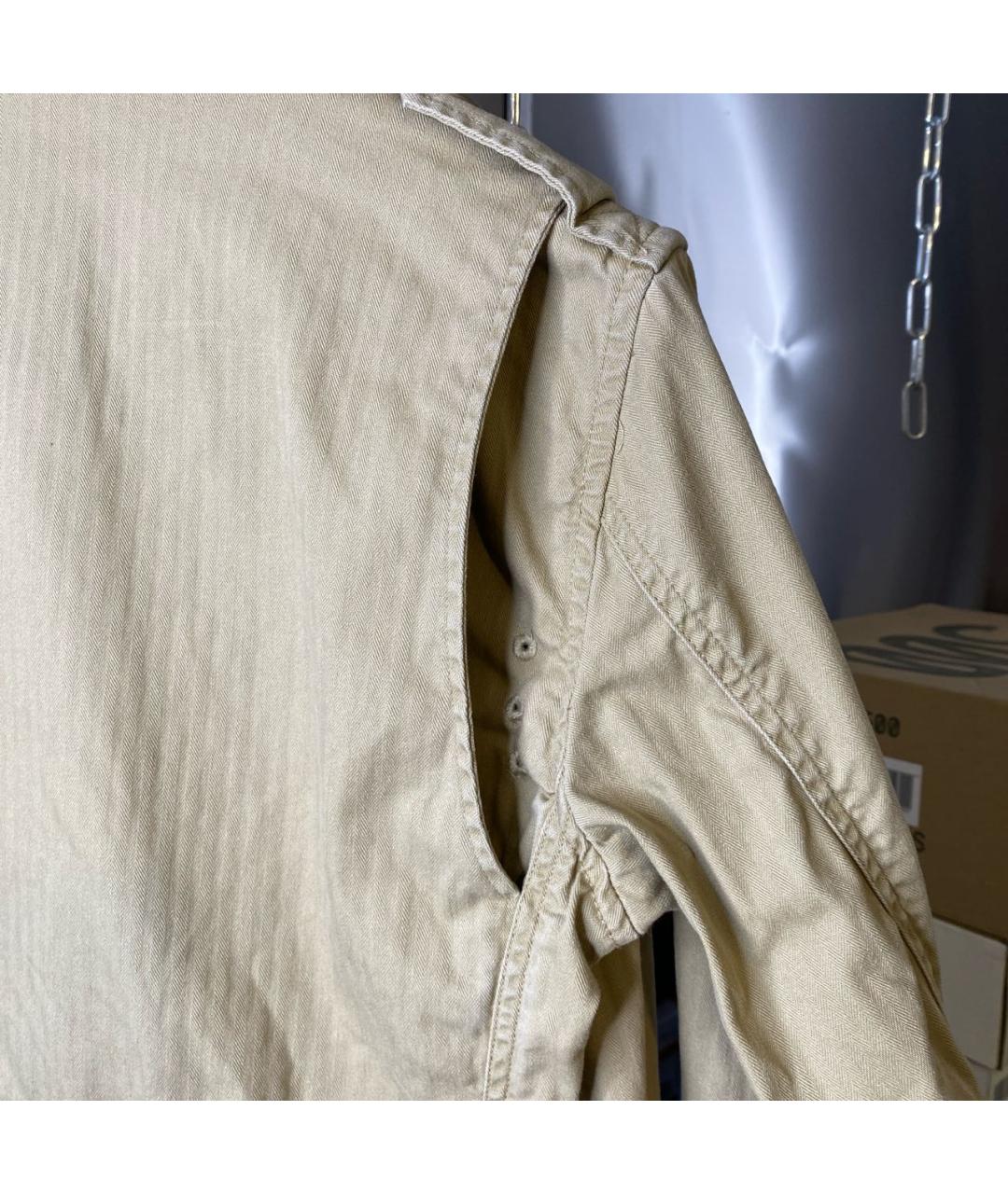 POLO RALPH LAUREN Бежевая хлопковая куртка, фото 7