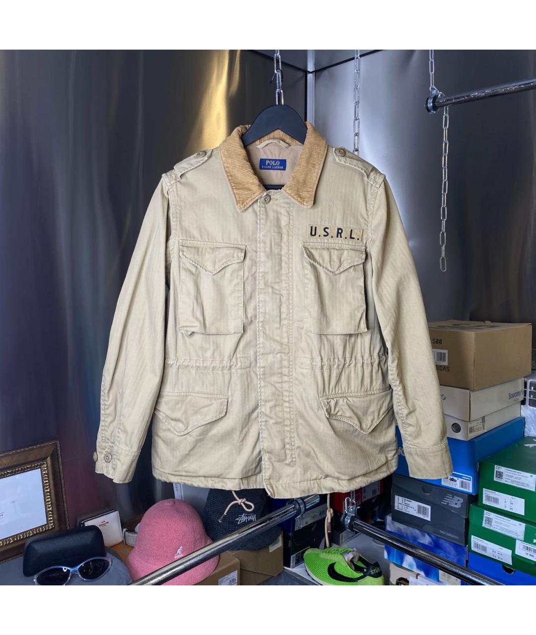 POLO RALPH LAUREN Бежевая хлопковая куртка, фото 9