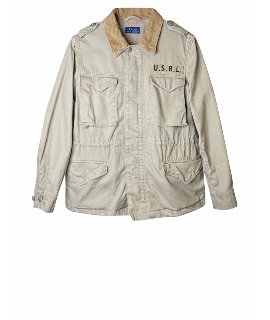 POLO RALPH LAUREN Бежевая хлопковая куртка, фото 1