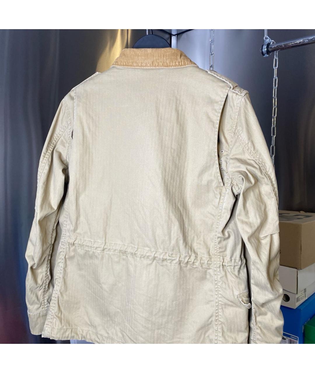 POLO RALPH LAUREN Бежевая хлопковая куртка, фото 3