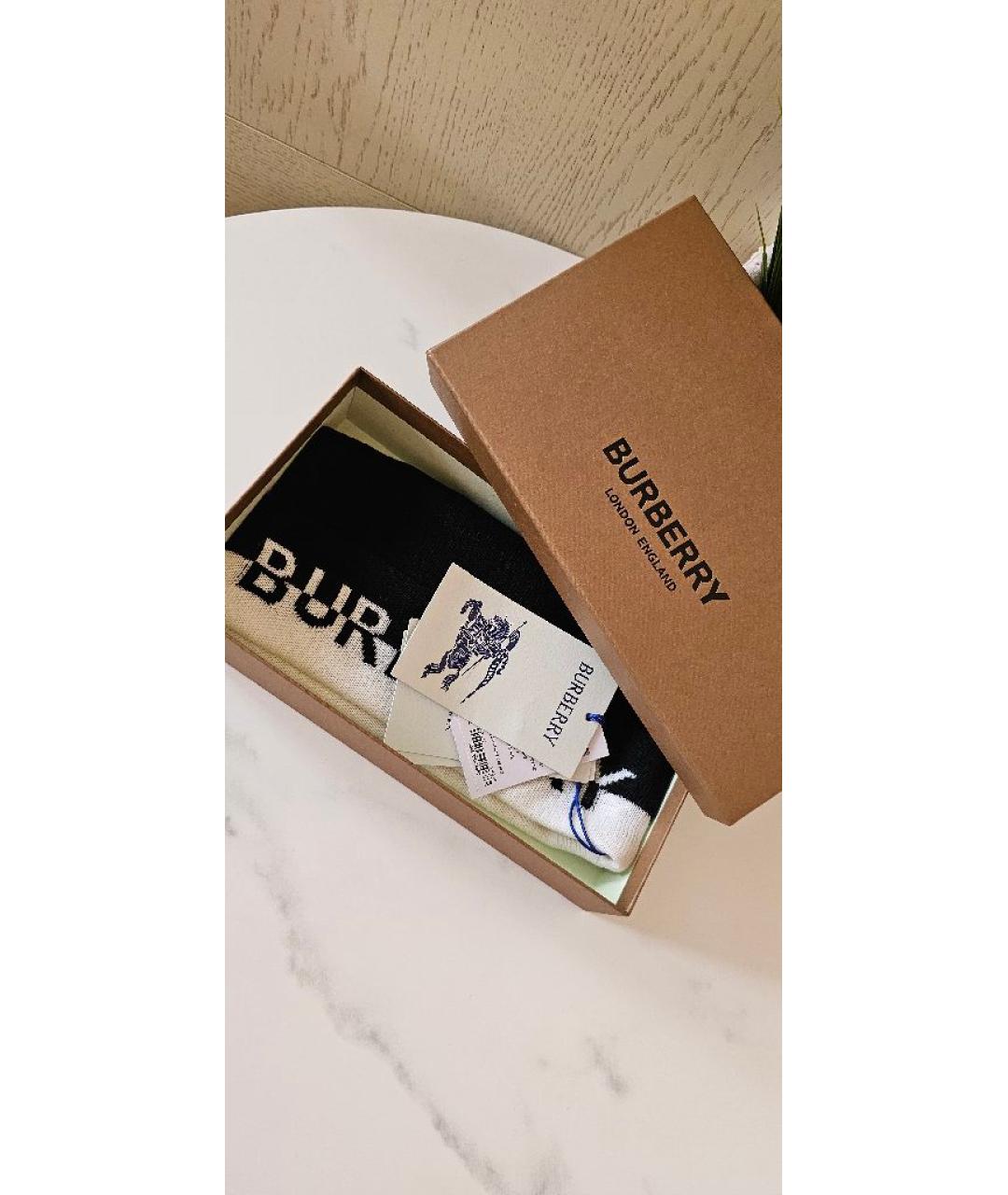 BURBERRY Черная шерстяная шапка, фото 4